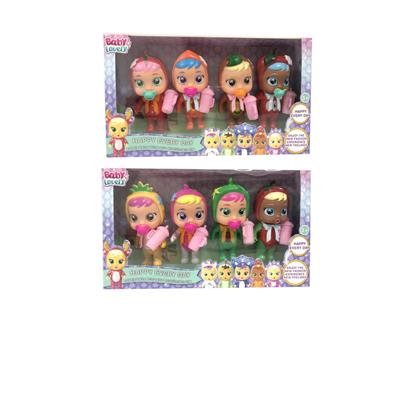 6寸开窗盒实身会流眼泪水果哭泣娃娃（4只装） - OBL10102801