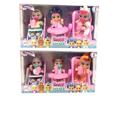 6寸开窗盒实身会流眼泪第二代哭泣娃娃（3只装） - OBL10102807