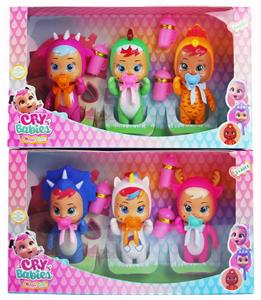 6寸塑料身体实身会流眼泪哭泣娃娃两款混装 - OBL10102829