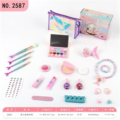 儿童彩妆美人鱼系列之海洋宝藏套装22PCS - OBL10104246