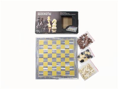 木制国际象棋+西洋棋+双陆棋 - OBL10105888