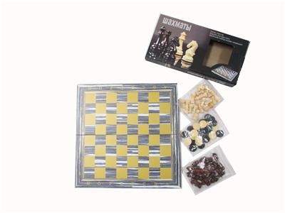 木制国际象棋+西洋棋+双陆棋 - OBL10105889