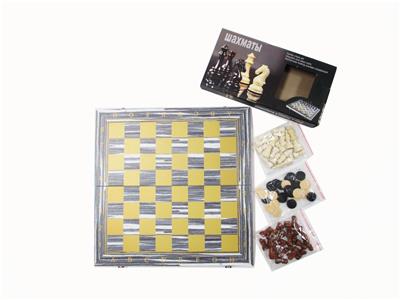 木制国际象棋+西洋棋+双陆棋 - OBL10105890