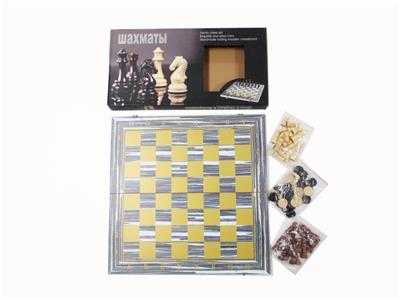 木制国际象棋+西洋棋+双陆棋 - OBL10105891