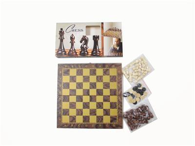 木制国际象棋+西洋棋+双陆棋 - OBL10105893