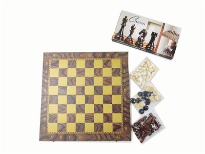木制国际象棋+西洋棋+双陆棋 - OBL10105896