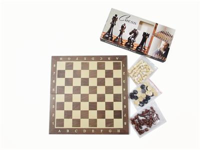 木制国际象棋+西洋棋+双陆棋 - OBL10105900