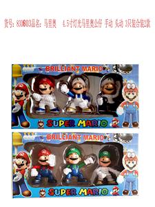 4.5寸有灯光马里奥公仔3只盒装2款 - OBL10107221