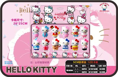 5CM凯蒂猫 12只卡装 - OBL10107367