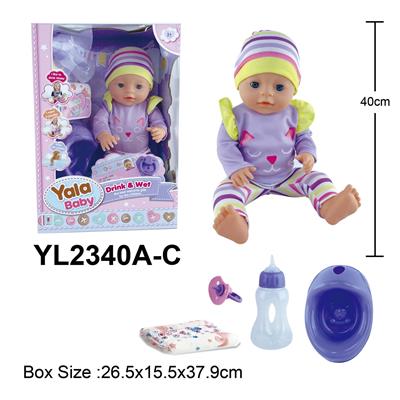 40CM活动眼娃娃喝水小便功能配马桶配件 - OBL10108498