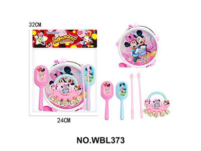 新款迷你儿童早教玩具米奇鼓带摇铃六件套 - OBL10111283