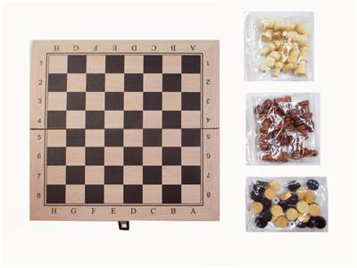 23.5*23.5木制国际象棋+西洋棋+双陆棋 - OBL10113793