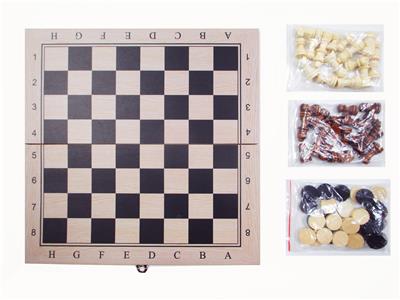 34*34木制国际象棋+西洋棋+双陆棋 - OBL10113795