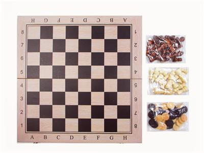 47.5*47.5木制国际象棋+西洋棋+双陆棋 - OBL10113797