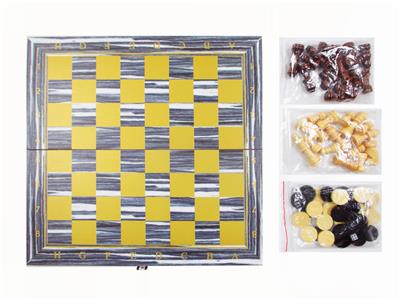 39*39木制国际象棋+西洋棋+双陆棋 - OBL10113801