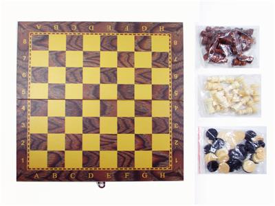 29*29木制国际象棋+西洋棋+双陆棋 - OBL10113804