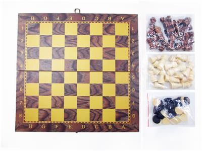 34*34木制国际象棋+西洋棋+双陆棋 - OBL10113805