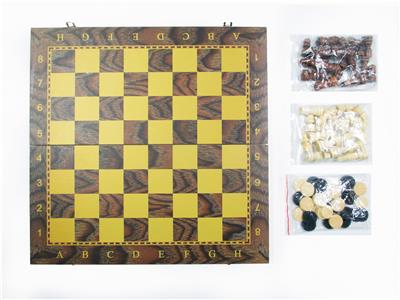 39*39木制国际象棋+西洋棋+双陆棋 - OBL10113806