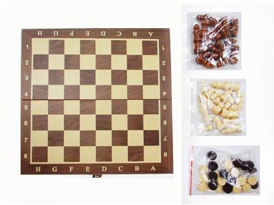 23.5*23.5木制国际象棋+西洋棋+双陆棋 - OBL10113808