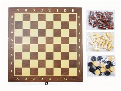 29*29木制国际象棋+西洋棋+双陆棋 - OBL10113809