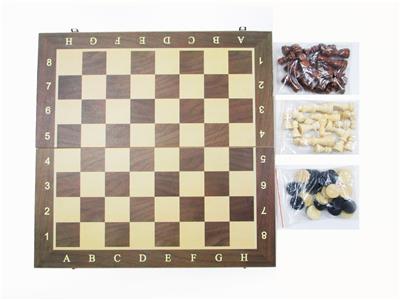 39*39木制国际象棋+西洋棋+双陆棋 - OBL10113811