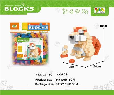 袋装松鼠积木120PCS - OBL10115352