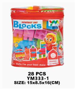 积木PVC手提袋28PCS - OBL10115393
