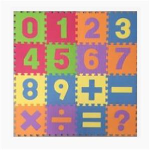29.5*29.5CM数字加符号16片装一袋EVA地垫 - OBL10118200