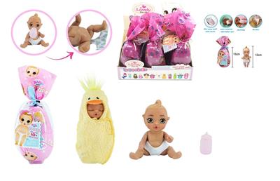 惊喜BABYBORN6寸实身娃娃带喝水拉尿功能带奶瓶6PC混装 - OBL10124400