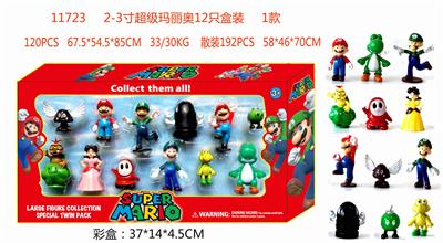 2-3寸超级玛丽奥12只盒装 1款 - OBL10126262