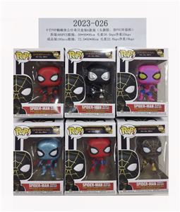 4寸蜘蛛侠POP公仔单只盒装（搪胶头，PVC身体）6款混 - OBL10126368