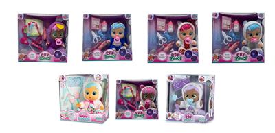 护士熊第6代14寸实身哭泣娃娃带七彩灯光四声音乐带流眼泪功能，带吸水奶瓶，带奶嘴  带听诊器。针筒。温度计6款女孩版哭泣娃娃混装 - OBL10128917