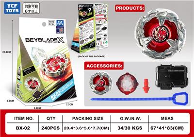 BEYBLADE X系列
动画片1:1合金陀螺 - OBL10136750