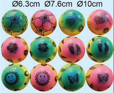 6只庄φ10.0cmPU彩虹色星月球 - OBL10139583