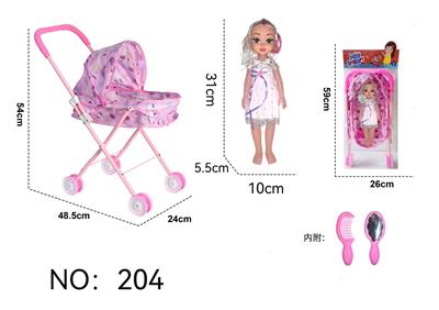 铁制手推车配公仔+饰品 - OBL10141420