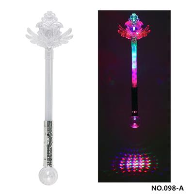 桃心灯光女孩公主电动闪光魔法棒 - OBL10142576