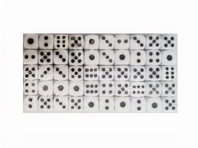 100粒庄10号（10mm)白色骰子 - OBL10154703