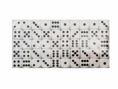 100粒庄16号(16mm)白色骰子 - OBL10154706