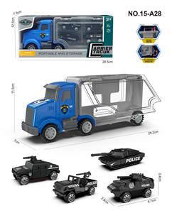 警察收纳车+警察AB车仔4只 - OBL10160167