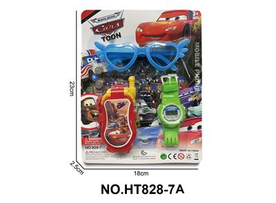 汽车总动员翻盖手机*带2粒AG13*电子手表包电LR41一粒*眼镜 - OBL10162115
