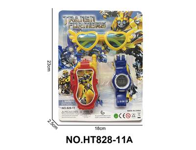 变型金刚翻盖手机*带2粒AG13*电子手表包电LR41一粒*眼镜 - OBL10162123