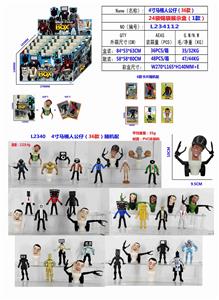 4寸马桶人公仔（36款）单只公仔+2张卡片24锡袋一展示盒装（1款） - OBL10165644