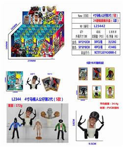 4寸马桶人公仔第2代（5款）单只公仔+2张卡片24锡袋一展示盒 （1款） - OBL10165683