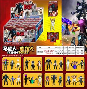 3-4.5寸马桶人VS监控人 单只盲盒/16只展示盒+卡片 - OBL10165899