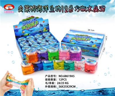 史来姆海洋生物12色方瓶水晶泥 - OBL10170628