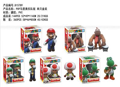 5寸POP马里奥乐队单只盒装5款混搪胶、PVC - OBL10175098