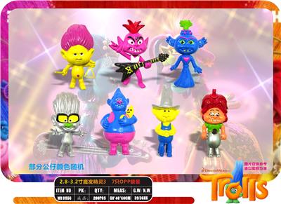 2.8-3.2寸魔发精灵3 7只OPP袋装 - OBL10175296