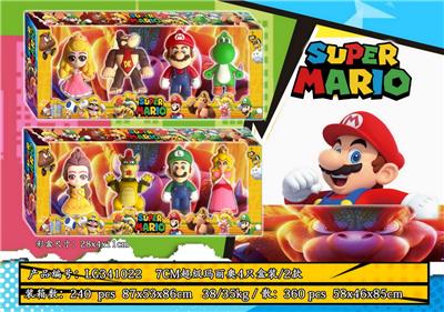 7CM超级玛丽奥8款 4只盒装/2款 - OBL10175611