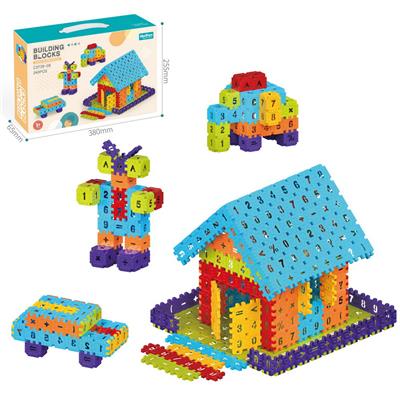 DIY拼装方块积木240PCS/中号3.6
/彩虹色系 - OBL10175774