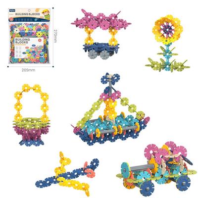 DIY拼装雪花积木180PCS    /中号厚款3.0/莫兰迪色系 - OBL10175917